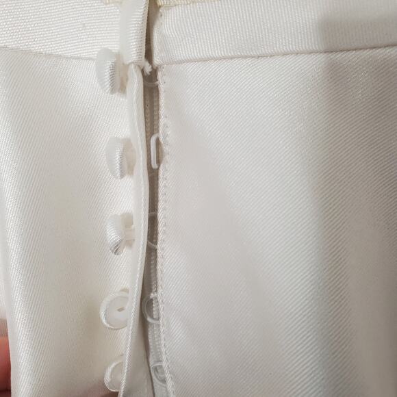 Madison James Bridal Ball Gown A-Line Long Dress Rhinestone White MJ501 Size 14 - Picture 12 of 16